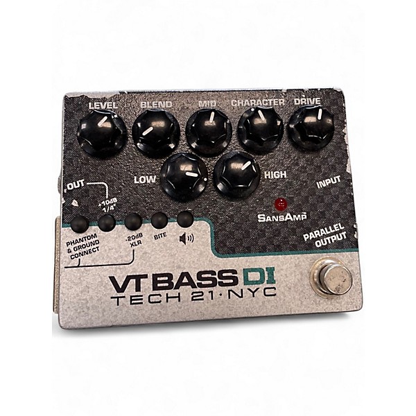 Used Tech 21 CSVTBDI Sansamp Character Series VT Bass DI Bass Effect Pedal