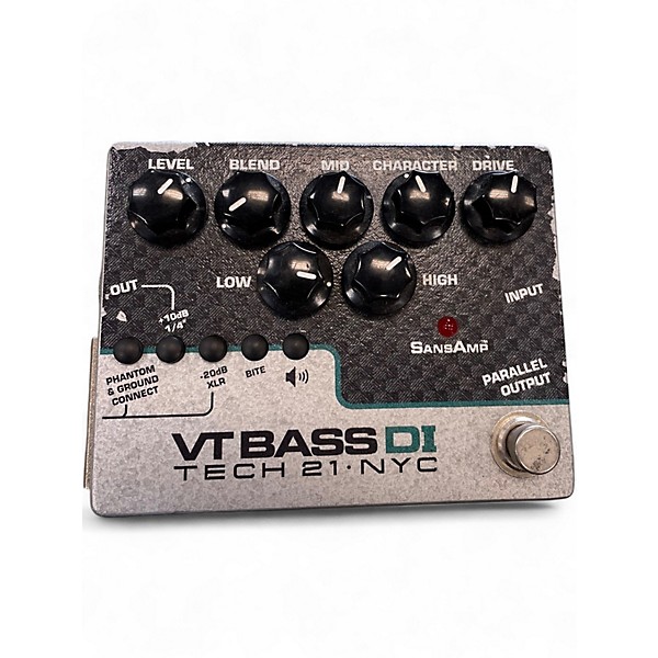 Used Tech 21 CSVTBDI Sansamp Character Series VT Bass DI Bass Effect Pedal