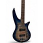 Used Jackson JS3Q Blue Electric Bass Guitar