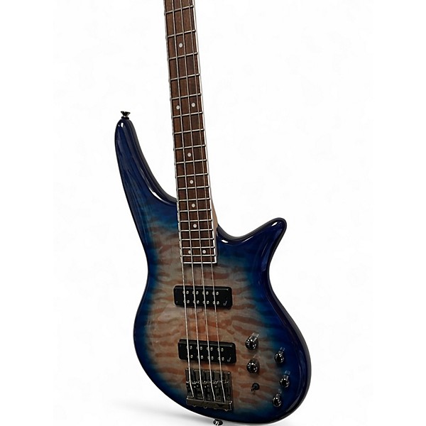 Used Jackson JS3Q Blue Electric Bass Guitar