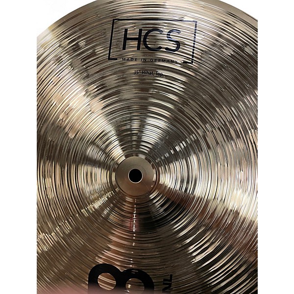 Used MEINL 15in HCS Hi Hat Pair Cymbal