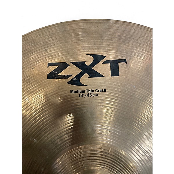 Used Zildjian 18in ZXT Medium Thin Crash Cymbal