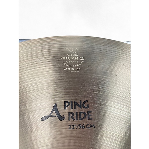 Used Zildjian 22in Ping Ride Cymbal
