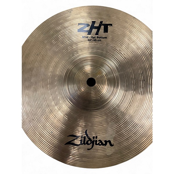Used Zildjian 10in ZHT Mini Hi Hat Pair Cymbal