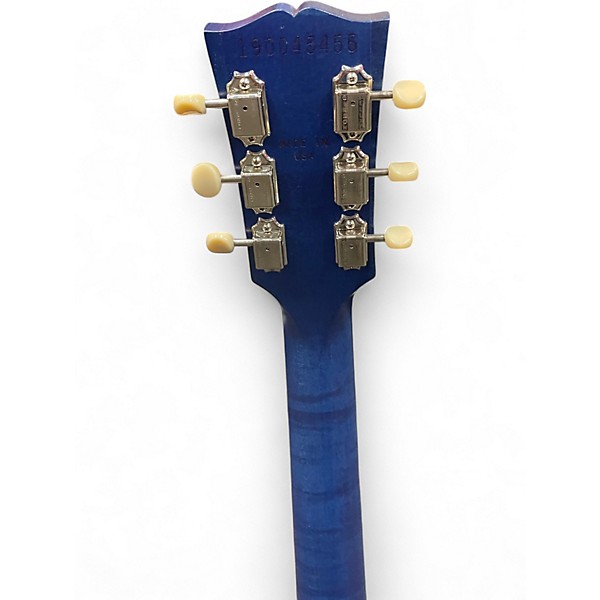 Used 2019 Gibson Les Paul Junior Tribute DC Faded Blue Stain Solid Body Electric Guitar