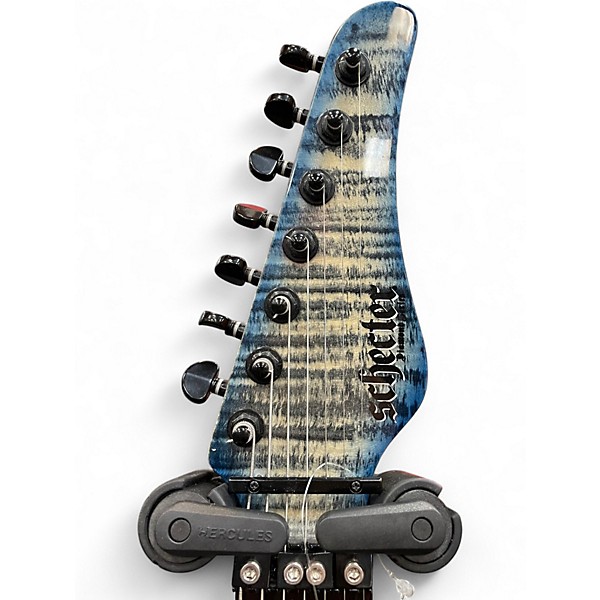 Used Schecter Guitar Research SUN VALLEY SUPER SHREDDER  FR III Blue Burst Solid Body Electric Guitar