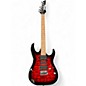 Used Ibanez GRX70QA Crimson Red Burst Solid Body Electric Guitar thumbnail