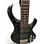 Used Ibanez BTB406QM Trans Black Electric Bass Guitar