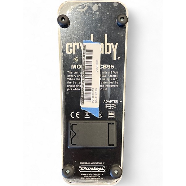 Used Dunlop 95Q Cry Baby Wah Effect Pedal