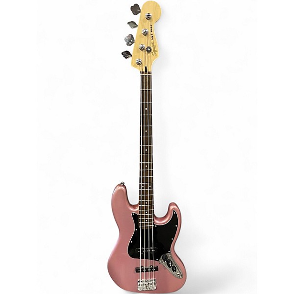 Used 2022 Squier Affinity Jazz Bass Burgundy Mist Electric Bass Guitar