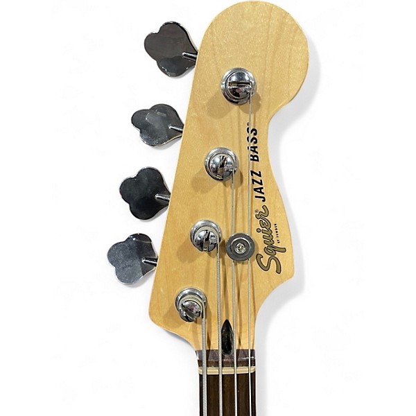Used 2022 Squier Affinity Jazz Bass Burgundy Mist Electric Bass Guitar