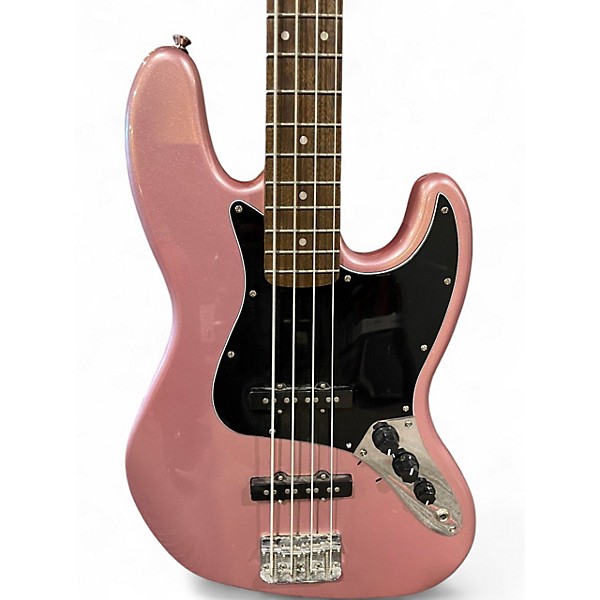 Used 2022 Squier Affinity Jazz Bass Burgundy Mist Electric Bass Guitar