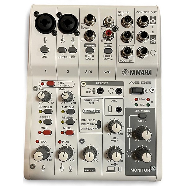 Used Yamaha AG06 Unpowered Mixer
