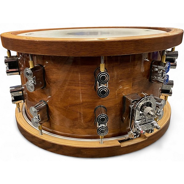 Used PDP by DW 7.5X14 Limited-Edition Dark Stain Maple and Walnut Snare Dark Stain Drum