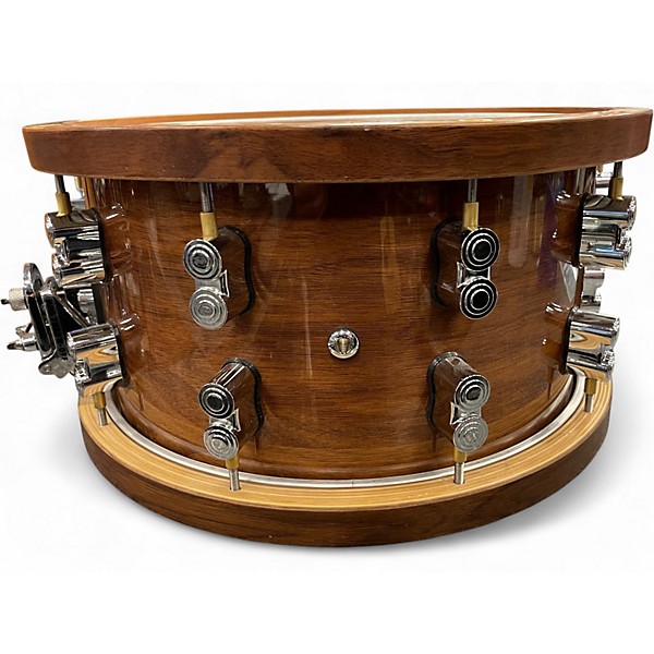 Used PDP by DW 7.5X14 Limited-Edition Dark Stain Maple and Walnut Snare Dark Stain Drum