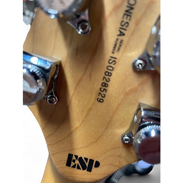 Used ESP LTD F50 W/ EMG + LOCKING TUNERS Black Solid Body Electric Guitar