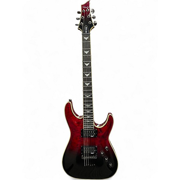 Used Schecter Guitar Research OMEN EXTREME BLOOD BURST Solid Body Electric Guitar