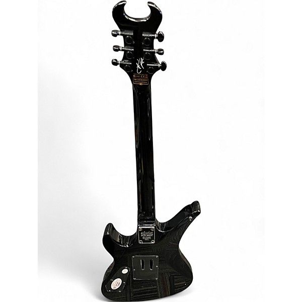 Used Schecter Guitar Research SYNYSTER GATES STANDARD BLACK GLOSS SILVER PINSTRIPE Solid Body Electric Guitar