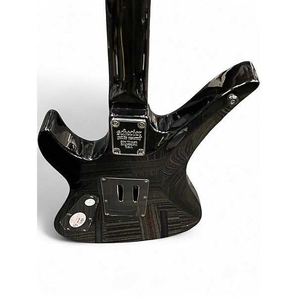 Used Schecter Guitar Research SYNYSTER GATES STANDARD BLACK GLOSS SILVER PINSTRIPE Solid Body Electric Guitar