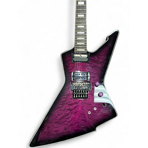 Used Schecter Guitar Research E-1 FR S Special-Edition TRANSPARENT PURPLE BURST Solid Body Electric Guitar
