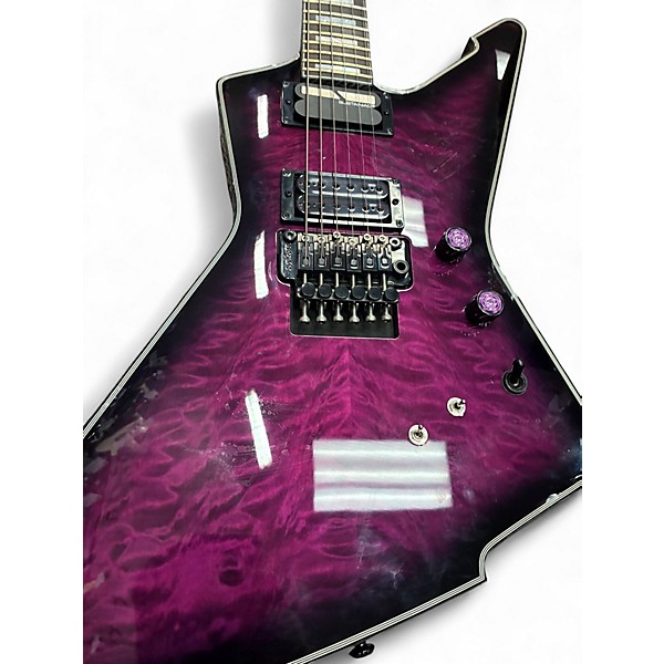 Used Schecter Guitar Research E-1 FR S Special-Edition TRANSPARENT PURPLE BURST Solid Body Electric Guitar