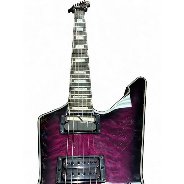 Used Schecter Guitar Research E-1 FR S Special-Edition TRANSPARENT PURPLE BURST Solid Body Electric Guitar