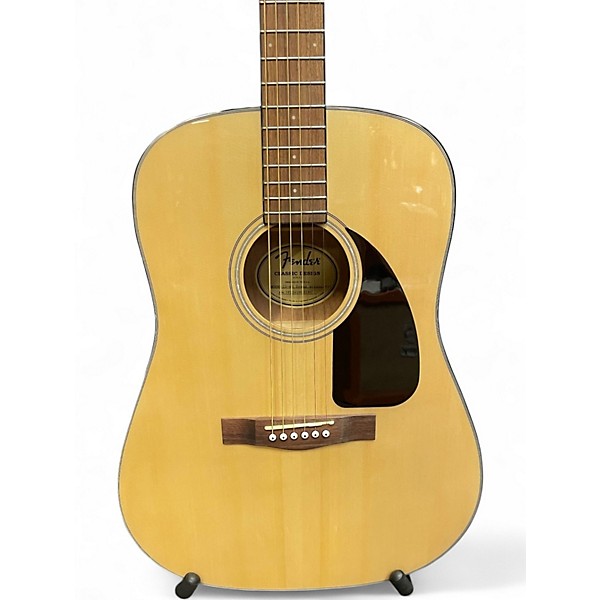 Used Fender CD60 Dreadnought Natural Acoustic Guitar