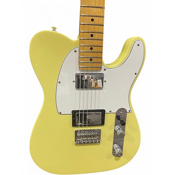 Used Fender Player Telecaster HH Yellow Solid Body Electric Guitar