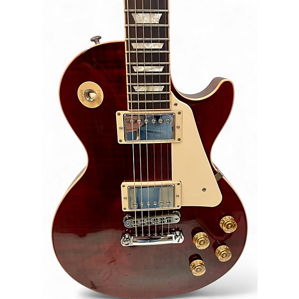 Used 2016 Gibson Les Paul Traditional Wine Red Solid Body Electric Guitar