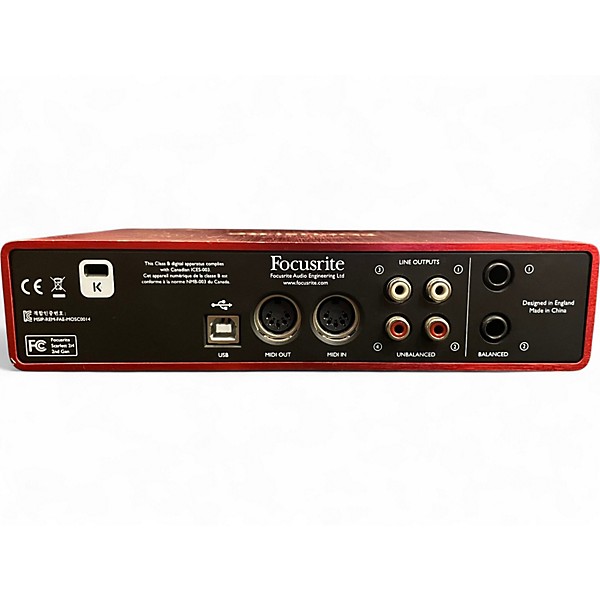 Used Focusrite Scarlett 2i4 Audio Interface