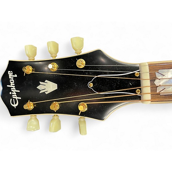 Used Epiphone J-200 Vintage Sunburst Acoustic Electric Guitar
