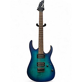 Used Ibanez RG6003FM Flat Sapphire Blue Solid Body Electric Guitar