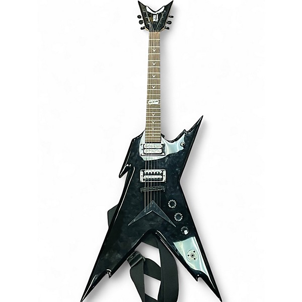 Used Dean Dime Razorback Black Solid Body Electric Guitar