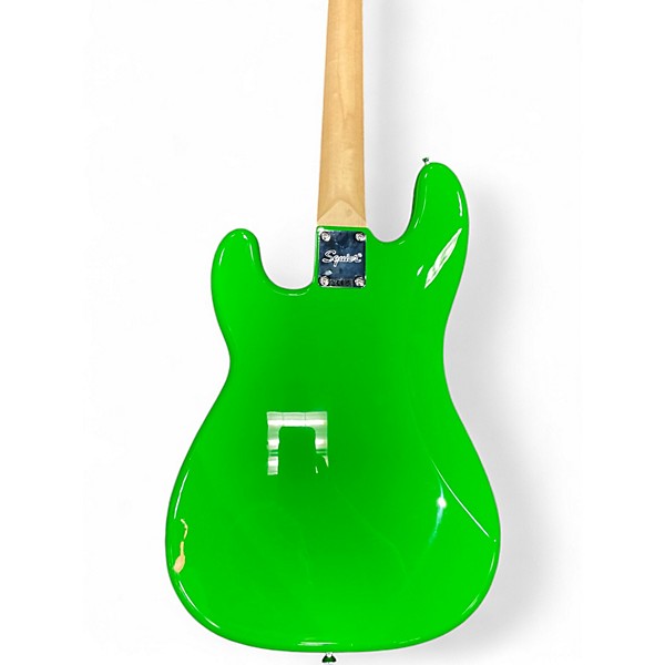 Used Squier P BASS LIME GREEN Electric Bass Guitar