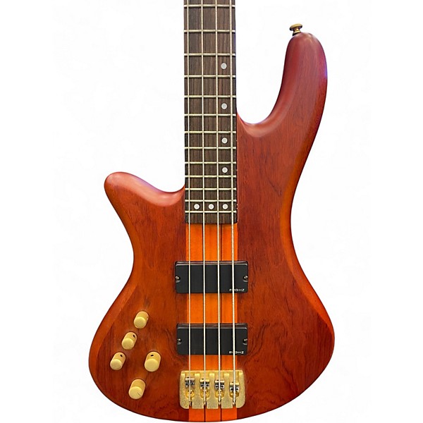 Used Schecter Guitar Research Stiletto Studio-4 LH Honey Satin Electric Bass Guitar