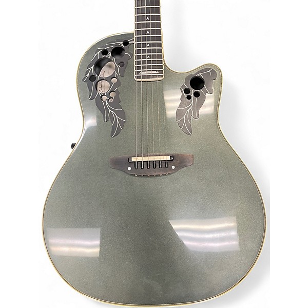 Used Ovation 1988-P Pewter Acoustic Electric Guitar