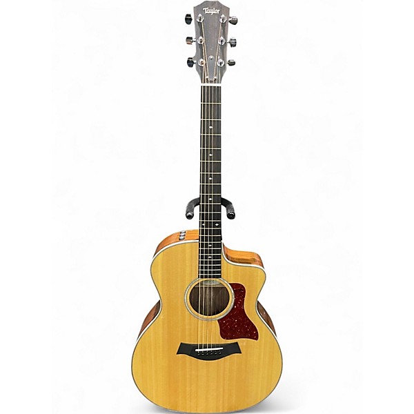 Used Taylor 214CE DLX Natural Acoustic Electric Guitar