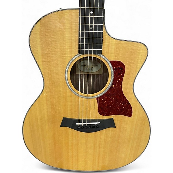 Used Taylor 214CE DLX Natural Acoustic Electric Guitar