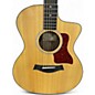 Used Taylor 214CE DLX Natural Acoustic Electric Guitar