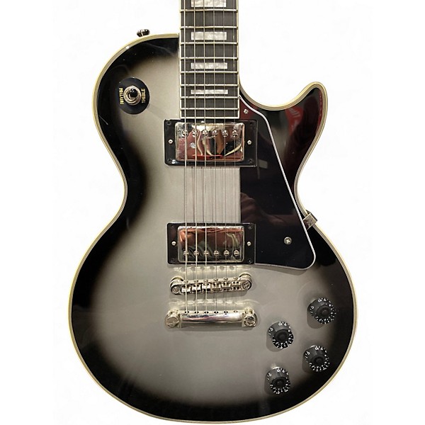 Used Epiphone Les Paul Custom SILVER BURST Solid Body Electric Guitar