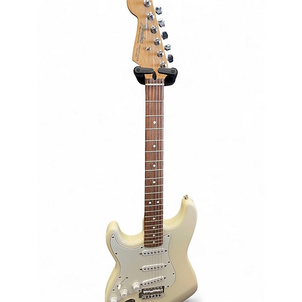 Used Fender STANDARD STRATOCASTER LH Arctic White Solid Body Electric Guitar