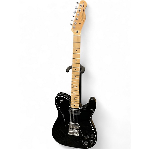 Used Squier Telecaster black Solid Body Electric Guitar