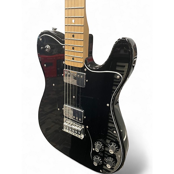 Used Squier Telecaster black Solid Body Electric Guitar