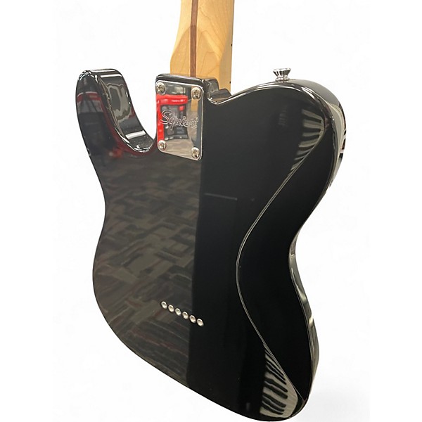 Used Squier Telecaster black Solid Body Electric Guitar
