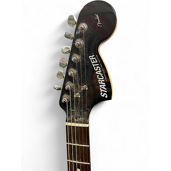 Used Fender Starcaster Black Hollow Body Electric Guitar