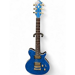 Used Hohner Pearl Blue Sapphire Solid Body Electric Guitar