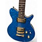 Used Hohner Pearl Blue Sapphire Solid Body Electric Guitar