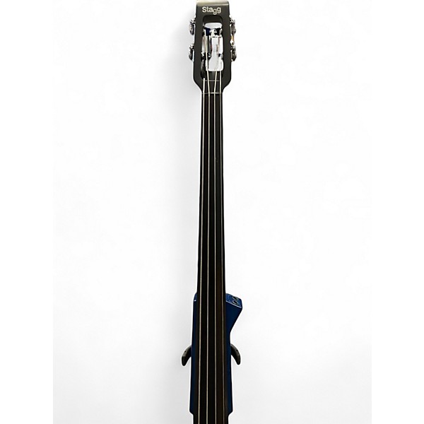 Used Stagg EDB 3/4 Transparent Blue Upright Bass