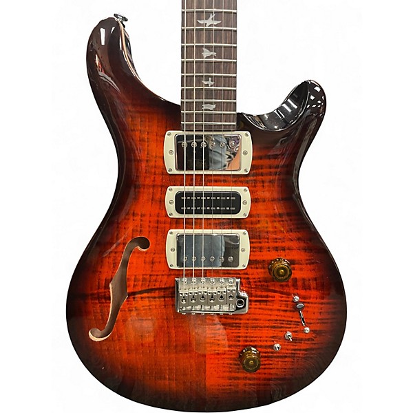 Used PRS SE Special Semi-Hollowbody Orange Tiger Hollow Body Electric Guitar