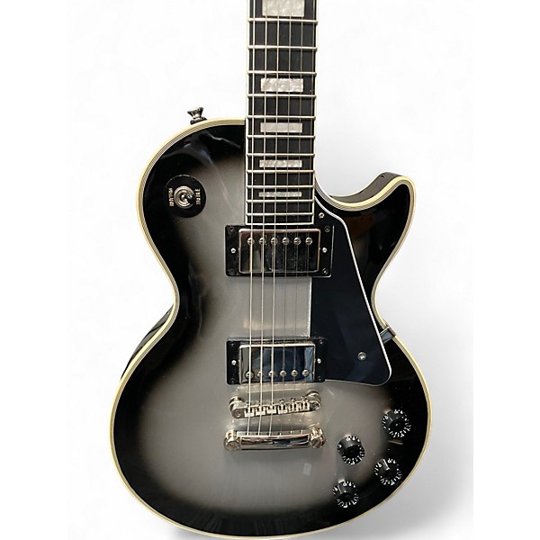 Used Epiphone Les Paul Custom Silver Burst Solid Body Electric Guitar